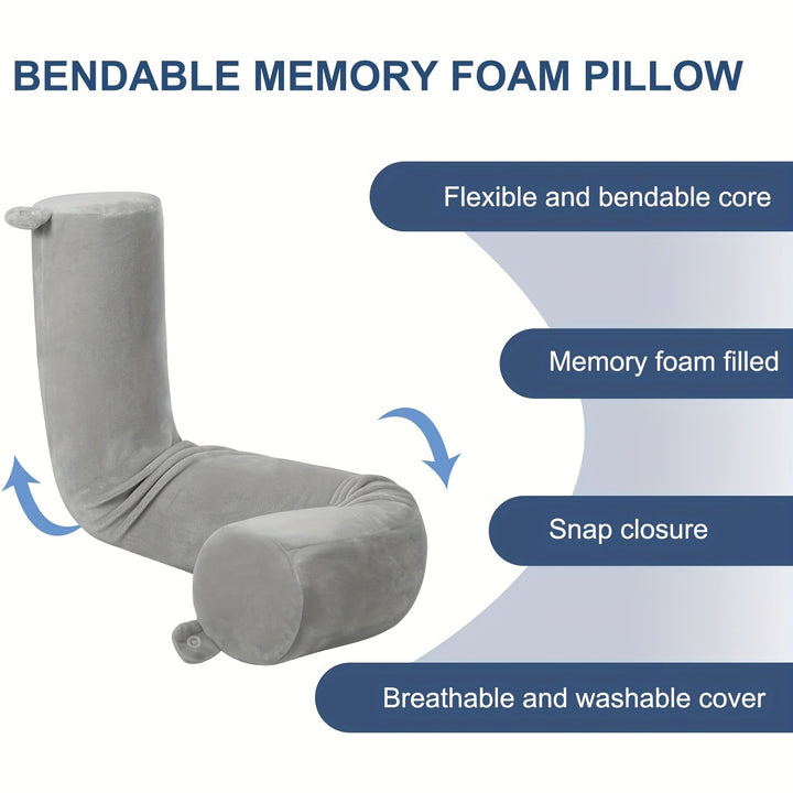 Passager relaxé avec un coussin de voyage en avion, profitant d'un soutien nuque optimal et confort.
