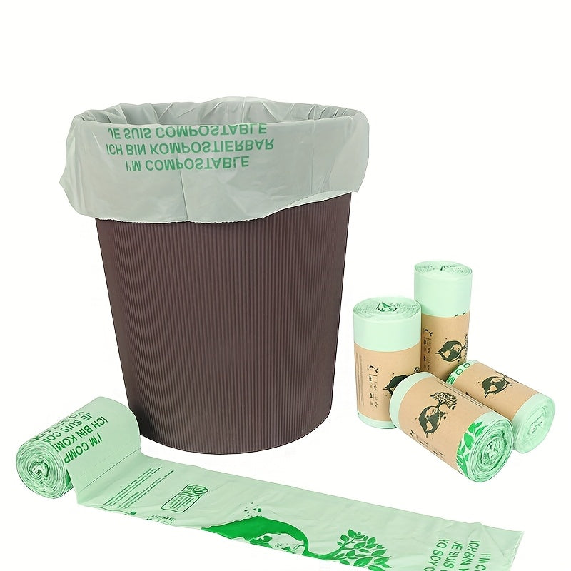 Sacs poubelle compostables 6L à 30L pour compost, idéaux pour déchets organiques cuisine, anti-fuite.