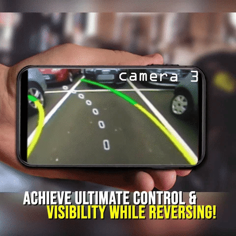 Caméra de recul HD sans fil pour camion. Installation facile, grand angle pour plus de sécurité.