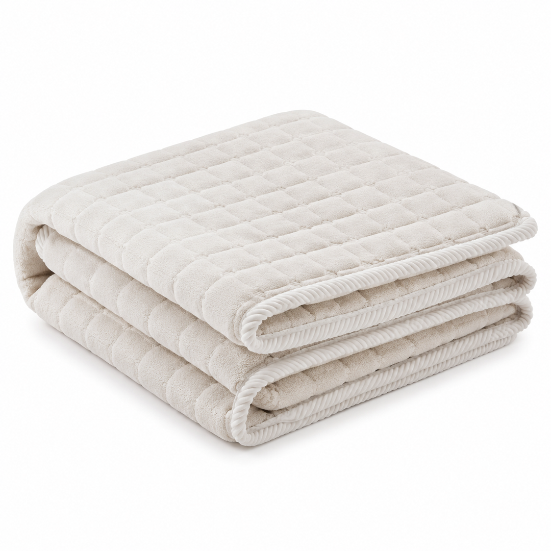 Housse de canapé matelassée en peluche douce, protège le mobilier et embellit votre salon.