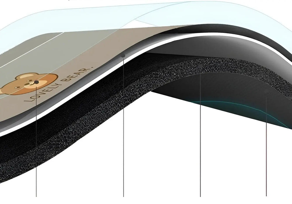 Tapis de cuisine super absorbant et antidérapant en PVC, garantissant sécurité et sols secs dans votre espace.