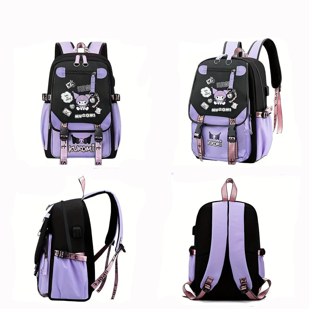 Sac à dos scolaire enfant illustré, grand volume et durable, idéal pour toutes les fournitures de l'école.