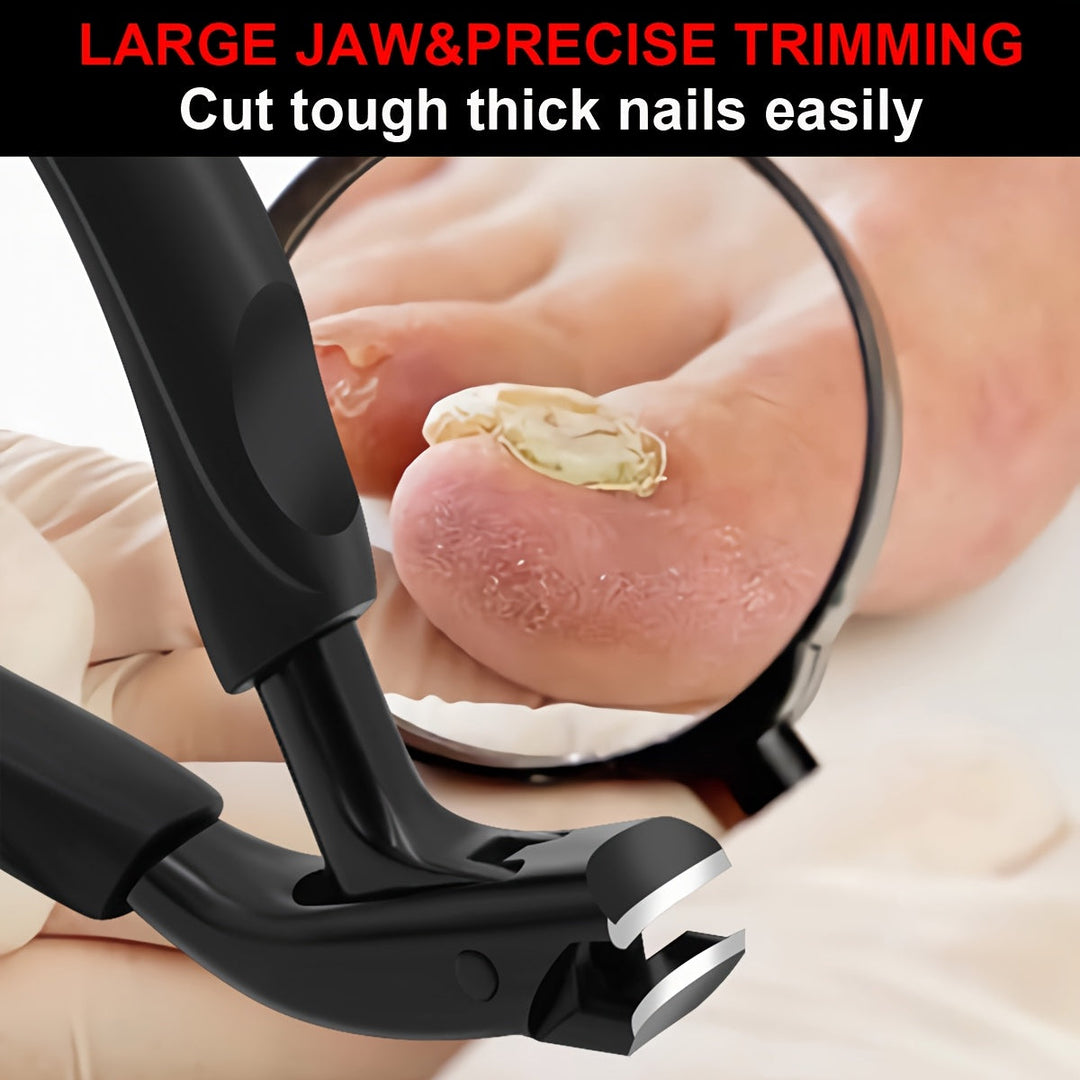 Coupe-ongles ergonomique pour orteils, offrant confort et précision pour un soin des pieds optimal.
