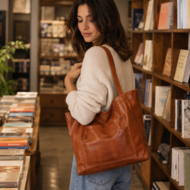 Sac de ville élégant Elegancia vintage pour femme, grand et fonctionnel au quotidien.