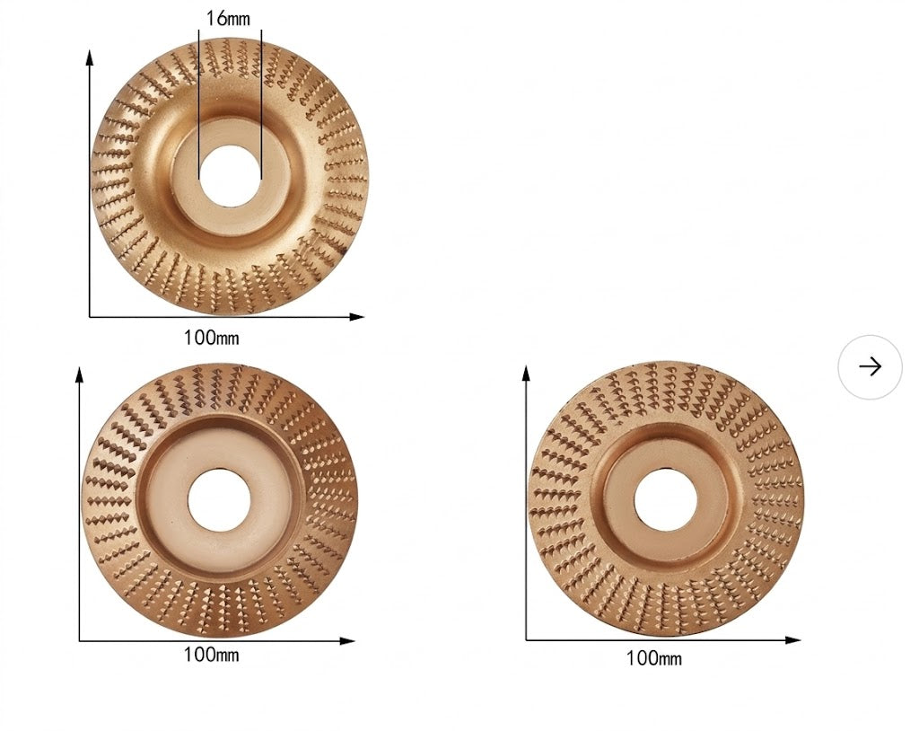 Disque de sculpture bois professionnel pour meuleuse. Permet des coupes précises et efficaces pour la menuiserie et l'artisanat.