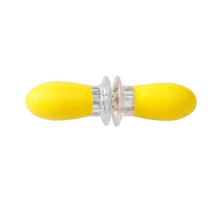 Accessoire de cuisine essentiel : porte-maïs ergonomique en acier inoxydable. Pour repas en famille et extérieur.