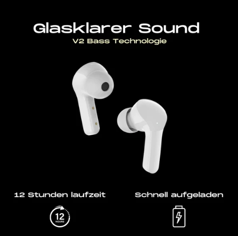 Gadget audio Bluetooth v2: Écouteurs sans fil ultra confortables pour une expérience d'écoute immersive.