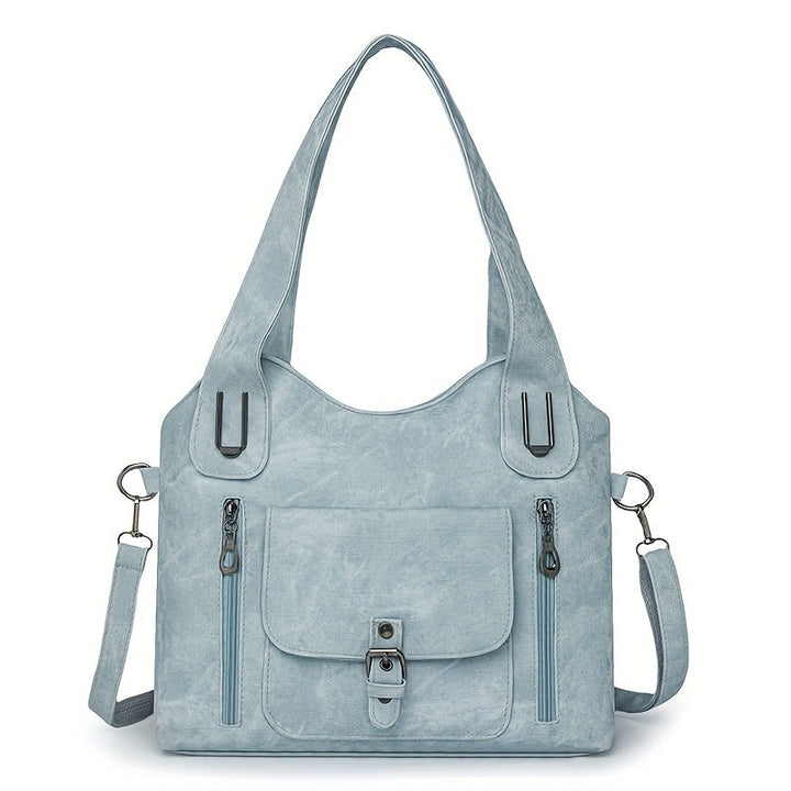 Accessoire mode femme: Sac à épaule Marivelle. Cuir vegan, look vintage authentique et chic, sac à main.