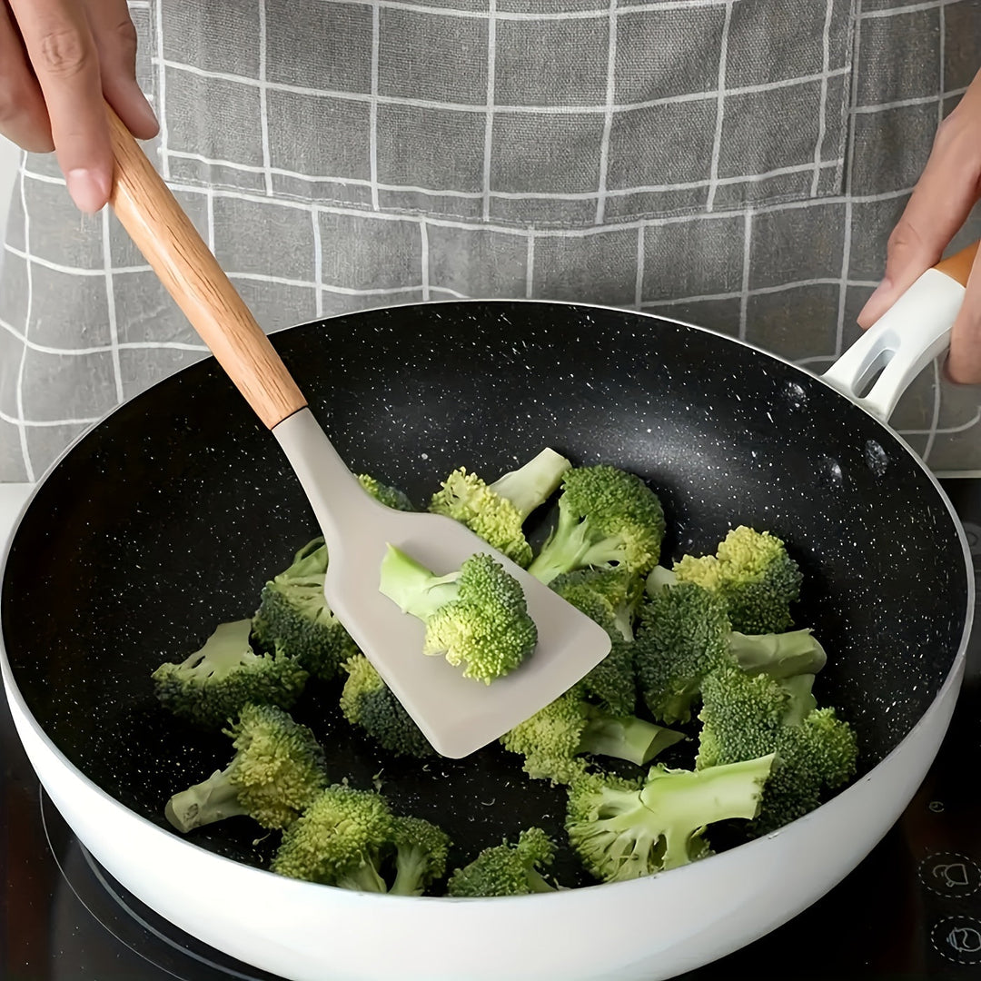 Gamme complète d'ustensiles de cuisine en silicone, durable pour toutes vos tâches.