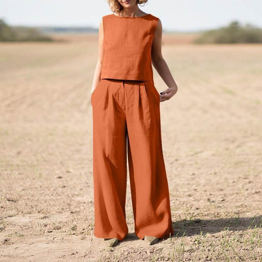 Elegant Jumpsuit - Vidsittande, Kortärmad