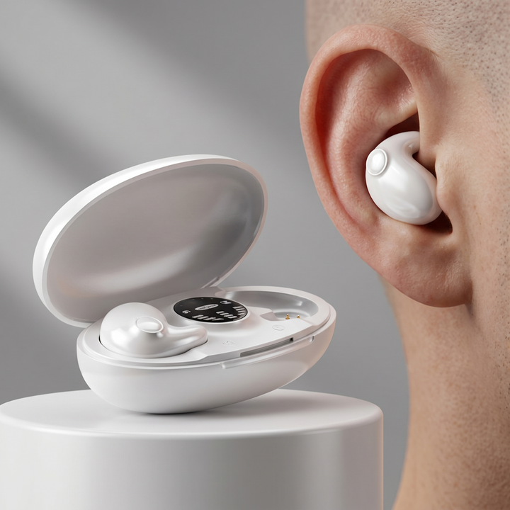 Écouteurs intra-auriculaires légers pour un sommeil profond. Technologie anti-bruit pour adultes, confort optimal.