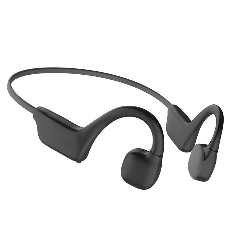 Casque sport sans fil à conduction osseuse, étanche IPX5. Idéal pour course, léger, audio ouvert sécurisant.