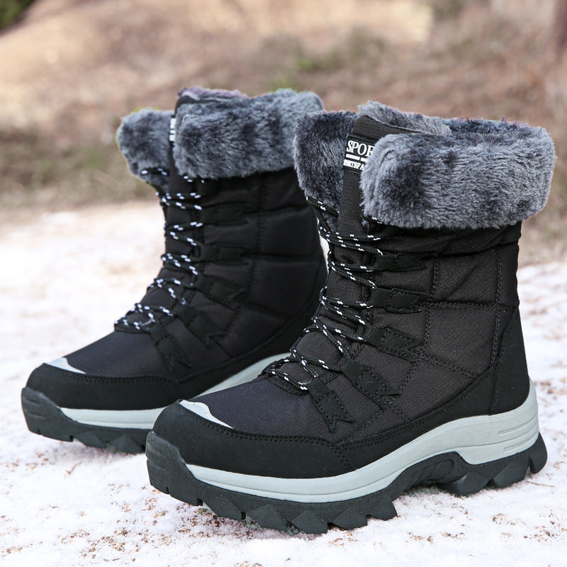 Confortables bottes de neige pour femmes, imperméables, chaudes et antidérapantes, parfaites pour l'hiver.