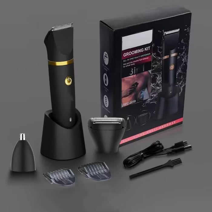 TrimPro 3-en-1 – Afeitadora Corporal de Precisión para Hombre