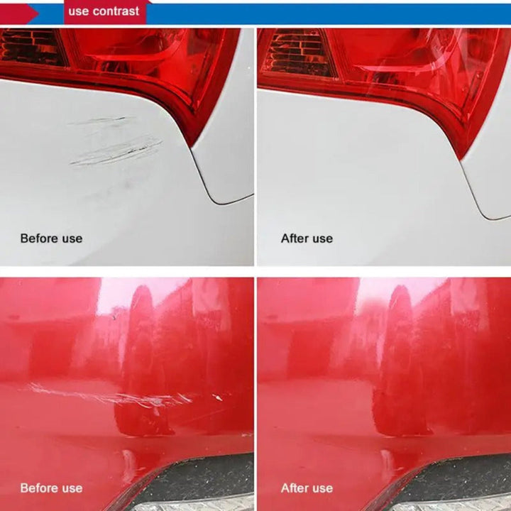 Rénovateur de carrosserie auto, efface-rayures efficace qui restaure la brillance d'origine de la peinture.