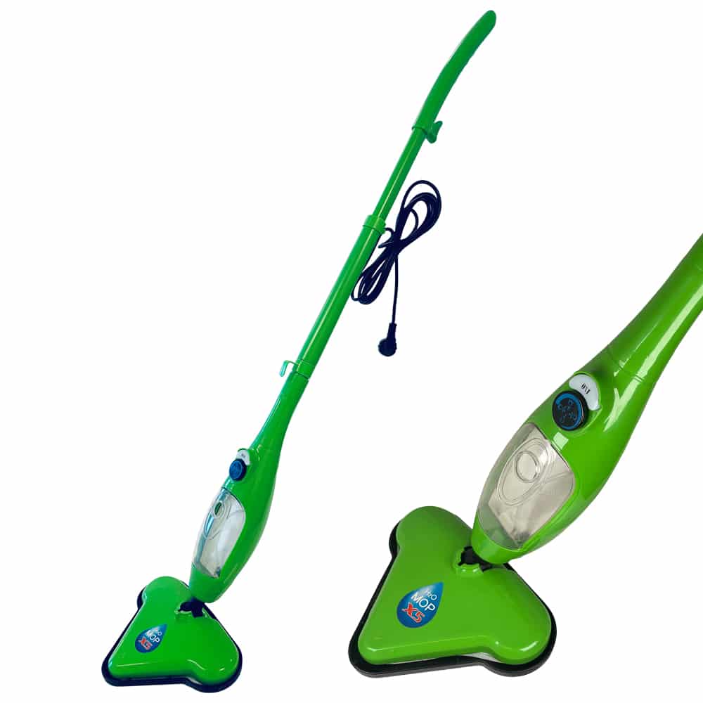 Balai vapeur puissant H2O X5 pour une maison propre et saine, utilisant la vapeur pour assainir sans produits chimiques.