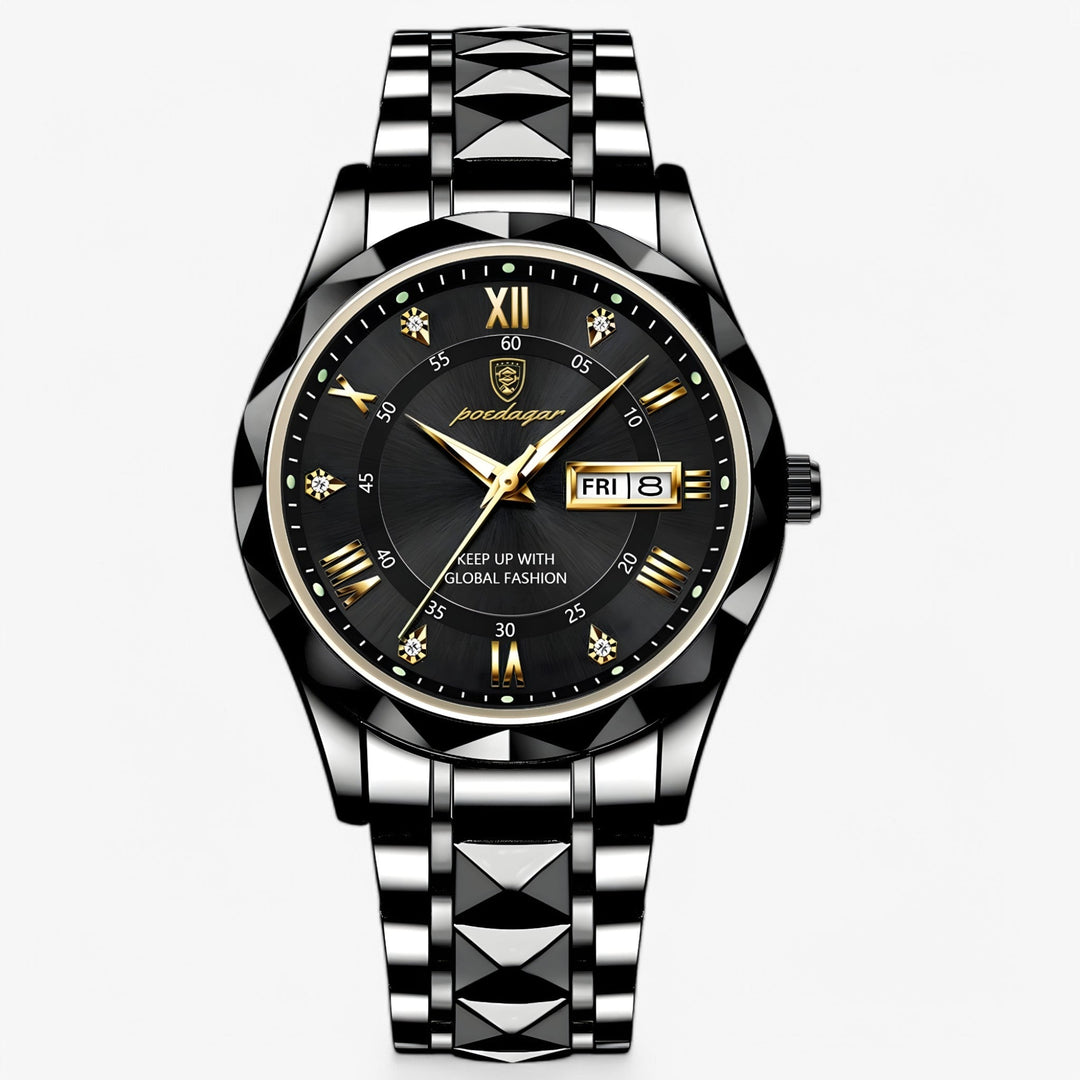 Horlogerie d'exception : montre homme de luxe avec cadran détaillé, alliant précision et esthétique raffinée.