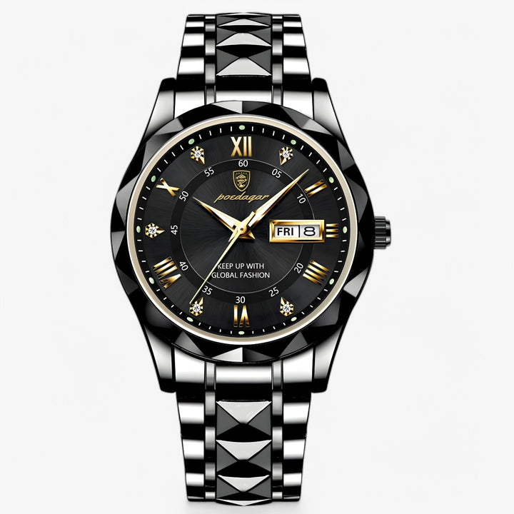 Horlogerie d'exception : montre homme de luxe avec cadran détaillé, alliant précision et esthétique raffinée.