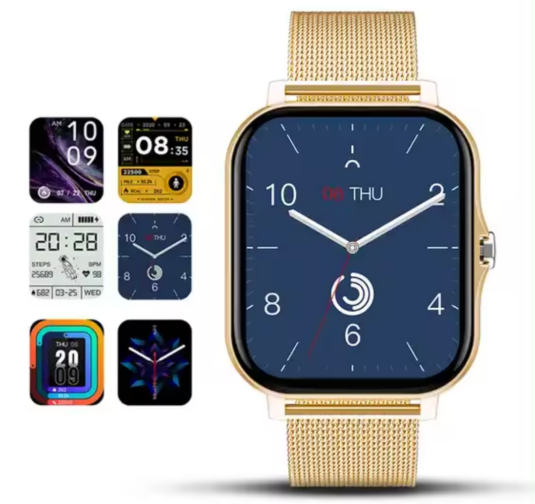 Montre intelligente femme pour le suivi du sommeil, du stress, design raffiné et féminin en gros plan.
