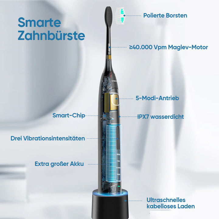 Lot de brosses à dents électriques soniques pour famille, usage adultes et enfants, brossage efficace quotidien.