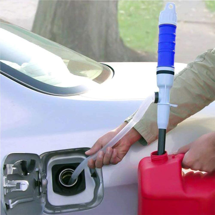 Pompe de transfert de carburant électrique portable pour bateau, atelier. Facile à utiliser, efficace.