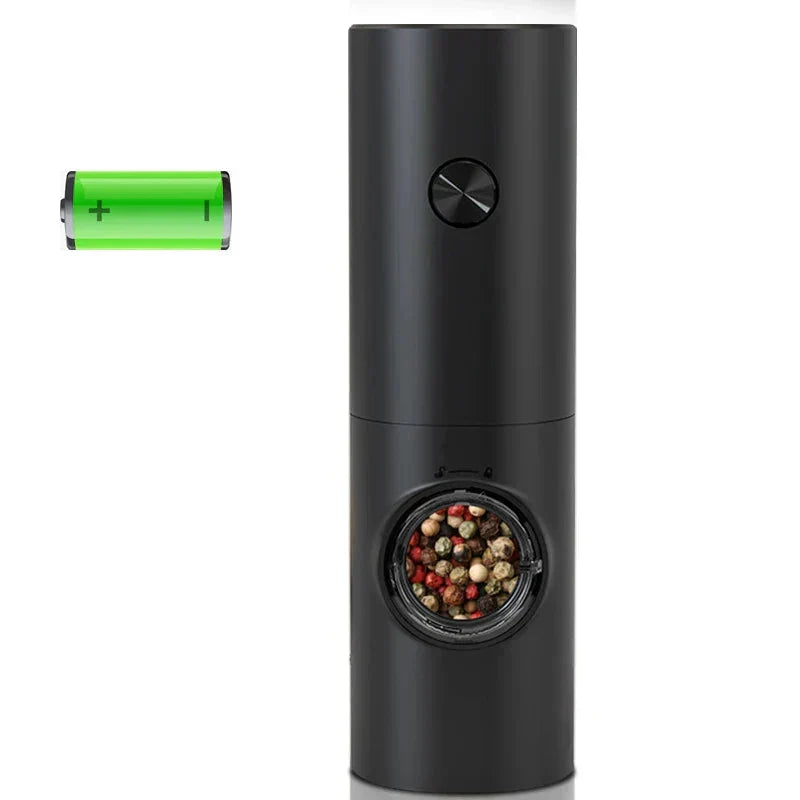 Cadeau idéal : ensemble de moulins électriques design pour poivre et sel en inox, usage quotidien.