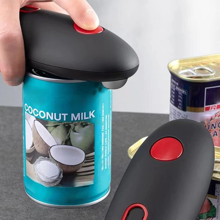 Ouvre-boîte électrique automatique sécurisé, idéal pour ouvrir les boîtes de conserve sans effort ni risque.