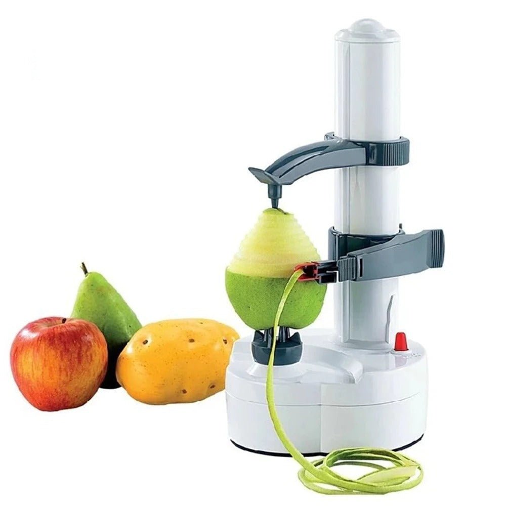 Éplucheur automatique intelligent pour préparation rapide et facile des légumes et fruits en cuisine.