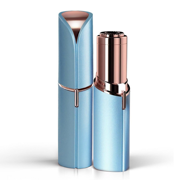 Épilateur visage portable pour femme, peau douce et impeccable sans effort.