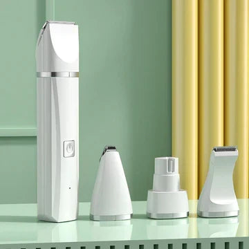 Kit de toilettage rechargeable pour animaux : tondeuse, coupe-griffes chien/chat silencieux.
