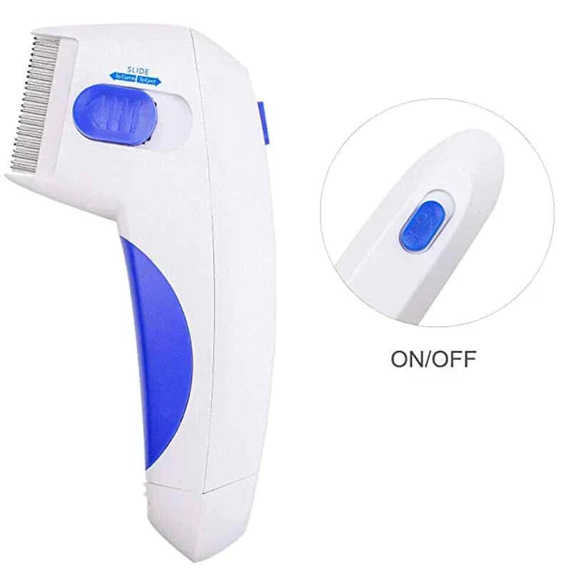 Peigne à puces électrique professionnel pour chiens et chats, garantissant un pelage sain et sans parasites.