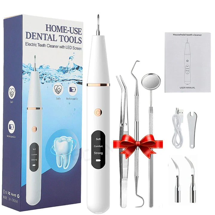 Tête de brosse ultrasonique avec soies douces, nettoyage anti-plaque et anti-tartre efficace, soins dentaires.