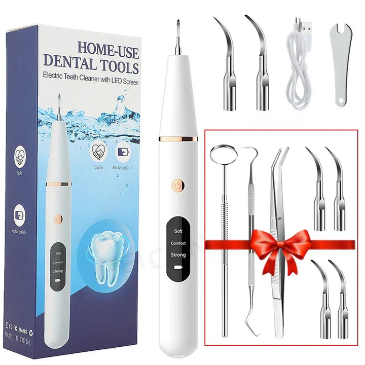 Écran et modes de brosse à dents ultrasonique, pour un nettoyage dentaire personnalisé, anti-tartre et plaque.