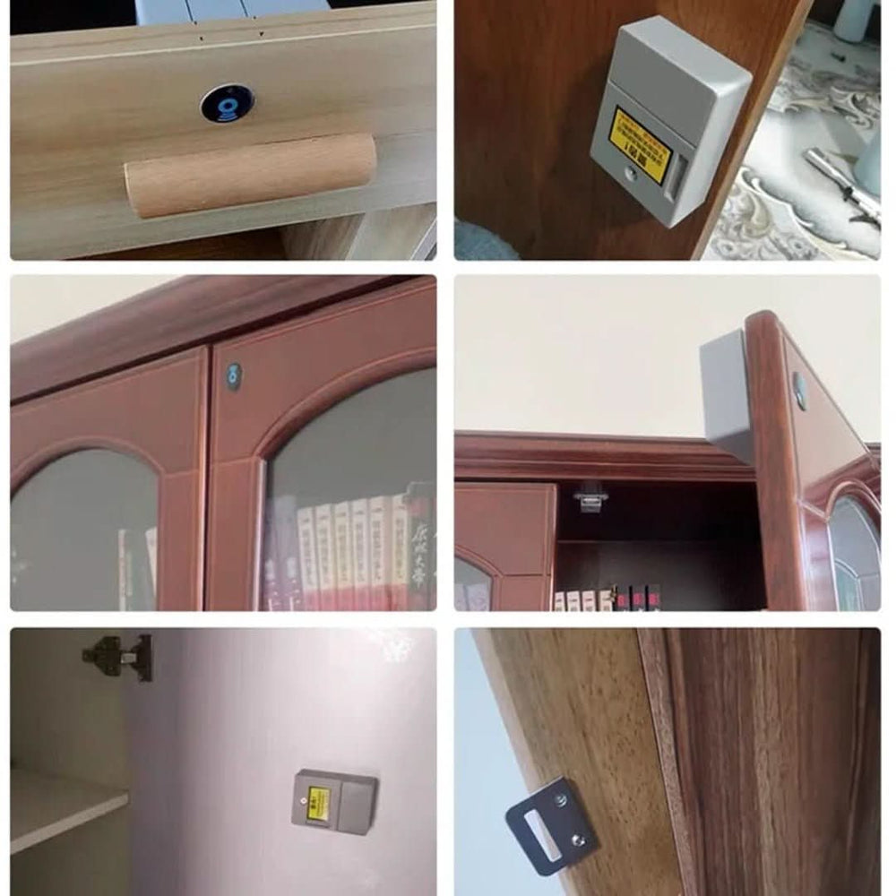 Verrou intelligent Vaultin, accès sans clé par capteur pour tiroirs, protection discrète.
