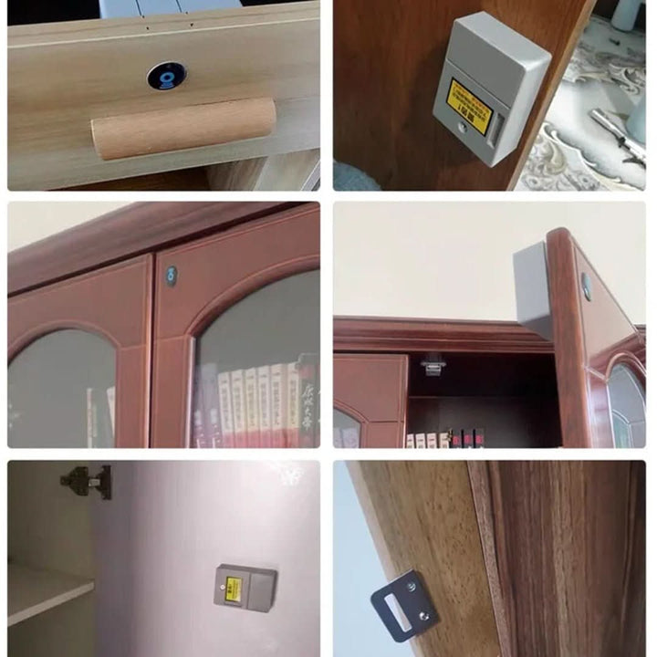 Verrou intelligent Vaultin, accès sans clé par capteur pour tiroirs, protection discrète.