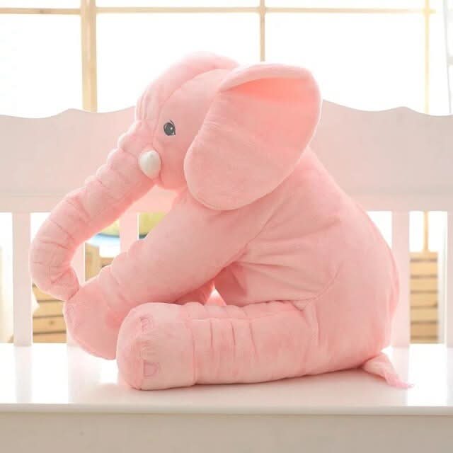 Jouet éléphant géant gris, peluche enfant moelleuse, excellent cadeau ou décoration pour chambre de bébé.