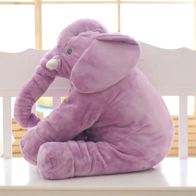 Doudou éléphant doux et géant, compagnon idéal pour les câlins, décoration moderne pour chambre d'enfant.