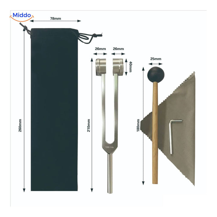 Diapason seul, instrument essentiel pour relaxation profonde et soulagement stress.