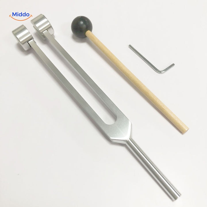 Diapason médical pour thérapie par les fréquences apaisantes et équilibre.
