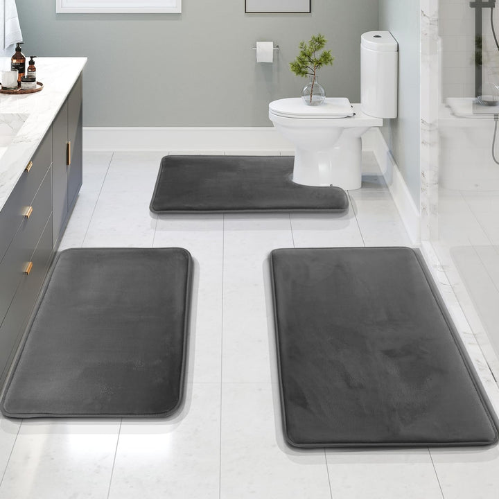 Tapis de bain décoratifs et ultra-absorbants, lavables. Apporte style et sécurité à votre salle d'eau.