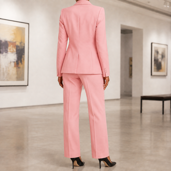 Blazer et pantalon femme : ensemble polyvalent pour le bureau, les cérémonies ou soirées.