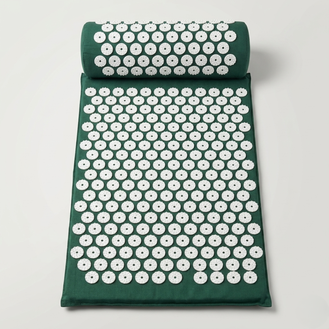 Stimulez vos points d'acupression avec ce tapis et coussin, pour un corps détendu et un esprit calme.