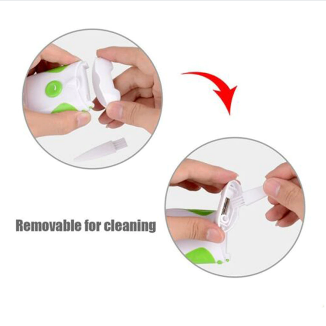 Obtenez des ongles parfaitement coupés et limés avec ce coupe-ongles électrique et sa lime pour adultes, manucure pro.