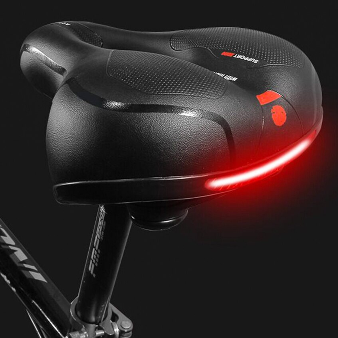 Selle VTT/vélo de route ultra confortable et ergonomique, design amorti pour cyclisme plaisir.