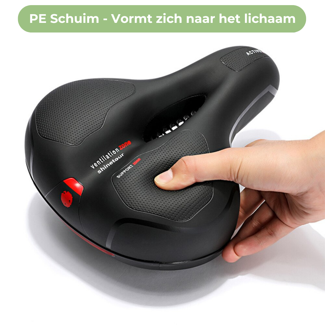 Selle de vélo imperméable et amortie, ergonomique pour un confort durable en VTT/route.