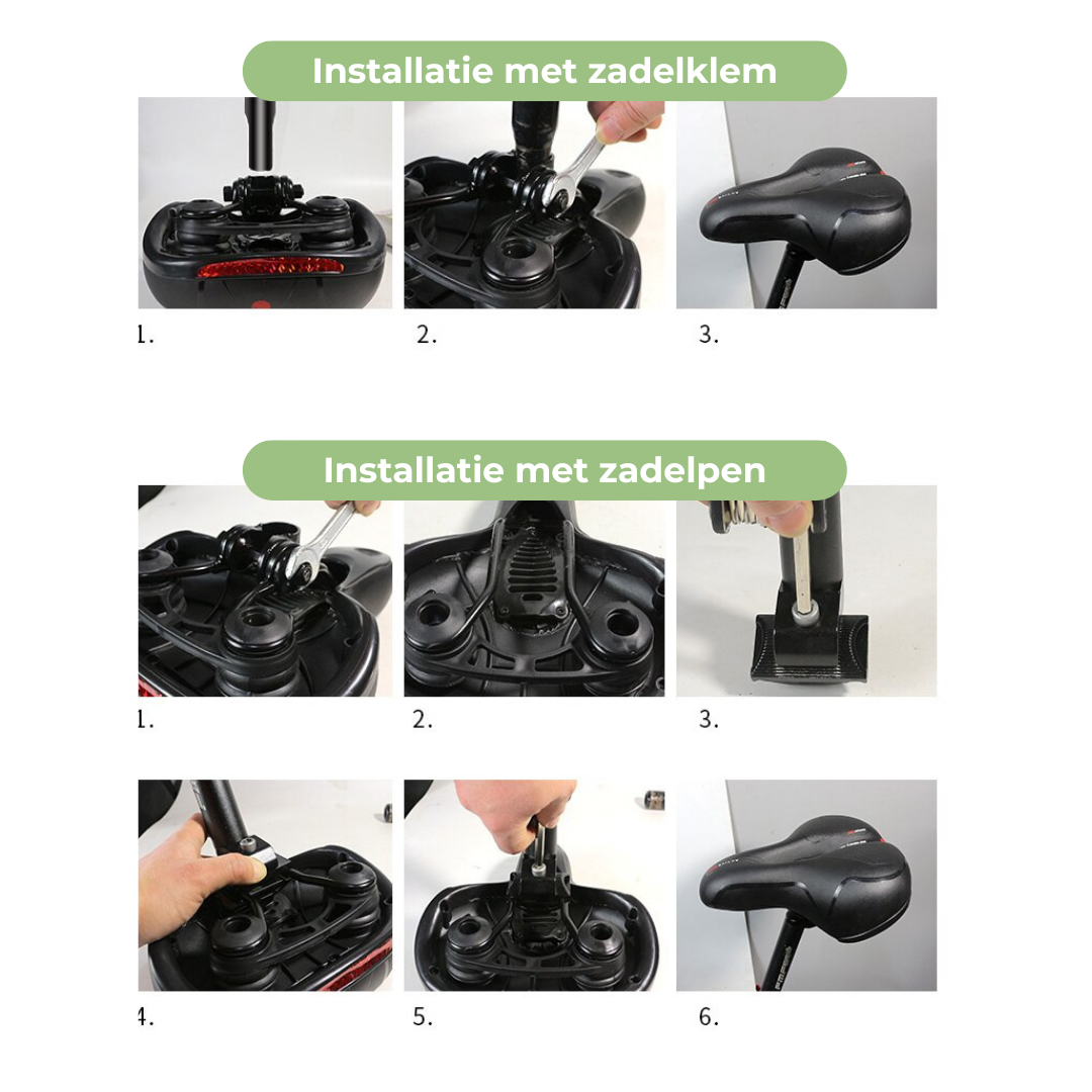 Selle de vélo ergonomique, amortie, soulage la pression pour confort maximal en cyclisme, VTT/route.