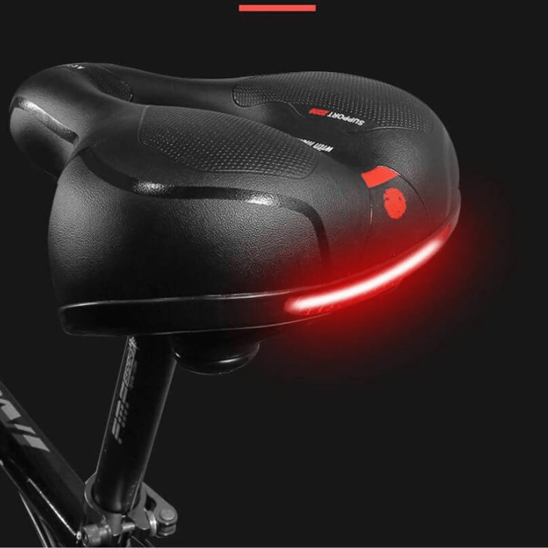 Selle de vélo SoftRide large et confortable, idéale pour les cyclistes unisexes recherchant un soutien ergonomique.