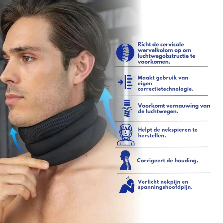 Oreiller cervical confortable offrant un soutien optimal du cou, réduisant ronflements pour bien-être.