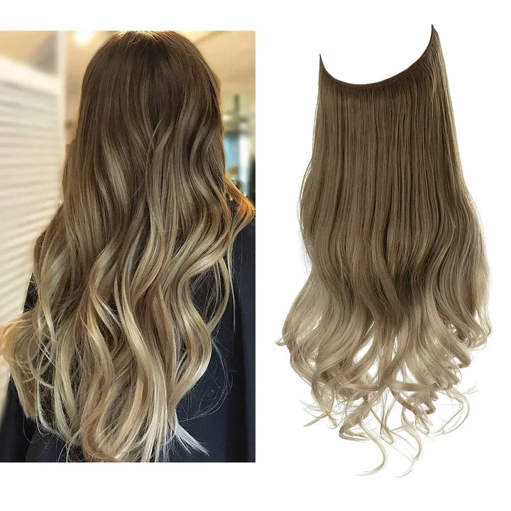 Kit extensions cheveux naturels pour femme, ajoutant longueur et volume pour toute coiffure beauté.