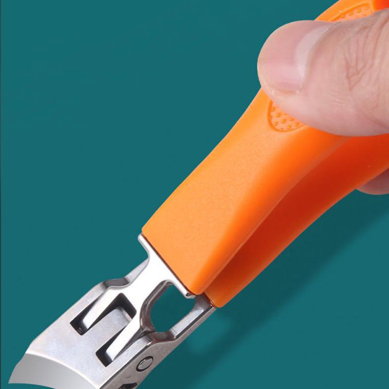 Coupe-ongles hygiène en acier inoxydable, lame précise pour ongles épais, soin des pieds/mains.
